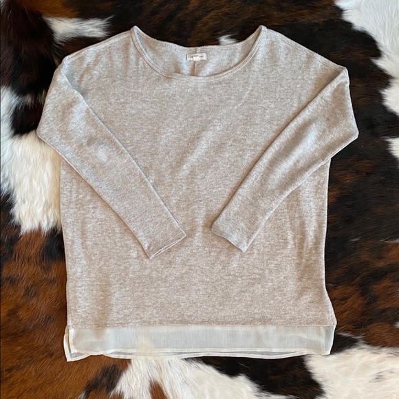 silence + noise Tan Sweater - Picture 2 of 4